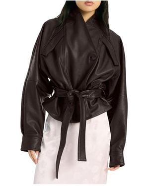 ROTATE BIRGER CHRISTENSEN Leather Jackets - Black
