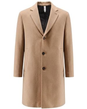 Hevò Single-Breasted Coats - Marrón