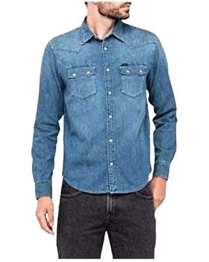 Lee Jeans Denim Shirts - Blue
