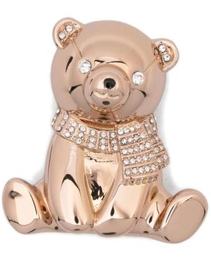 Max Mara Accessoires ,Geel ,Teddy Broche - Roze