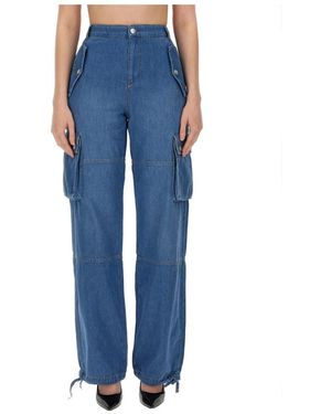 Moschino Broeken ,Blauw ,Wijde Broek