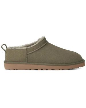 UGG Schoenen ,Groen ,Suède Classic Micro Boot