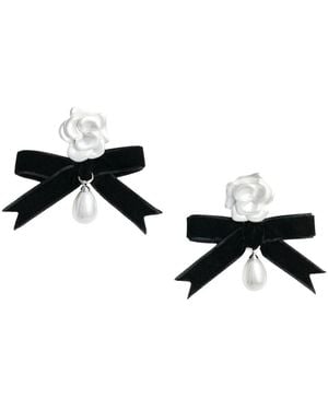 Self-Portrait Earrings - Noir