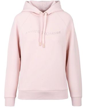 ARMANI EXCHANGE Hoodies - Pink