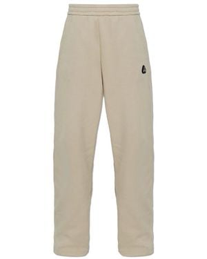 Moose Knuckles Broeken ,Katoen Track Pants Met Logopatch - Naturel
