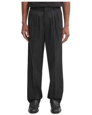 KENZO Weave Plissé Tailored Broek - Zwart