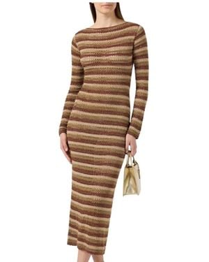 MC2 Saint Barth Knitted Dresses - Brown