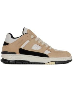 Axel Arigato Area Lo Leder-Panel-Sneaker - Braun