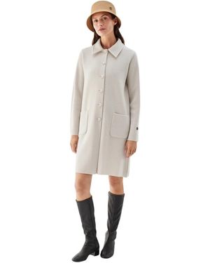 BUSNEL Single-Breasted Coats - Grigio