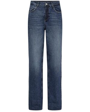 Mos Mosh Chrome Jeans Mid Met Stenen Versieringen - Blauw