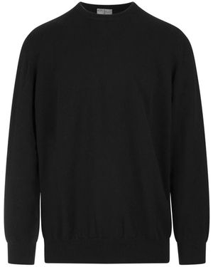 Fedeli Round-Neck Knitwear - Black