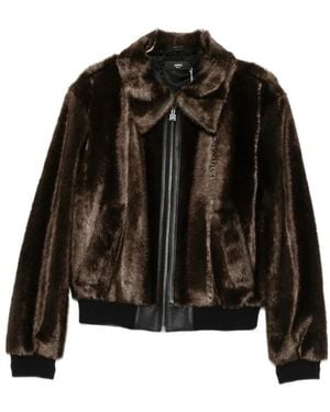 Amiri Shearling Jas - Zwart