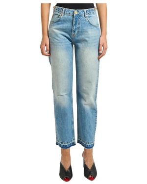 Gaelle Paris Straight Jeans - Azul