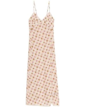 Zadig & Voltaire Kleedjes ,Veelkleurig ,Ramelil Jurk - Naturel