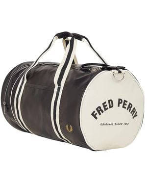 Fred Perry Klassische Barrel Bag - Schwarz