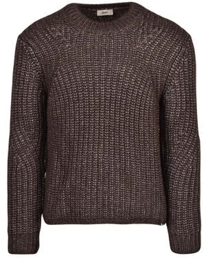 Herno Truien & Vesten ,Bruin ,Wol Maglione Girocollo