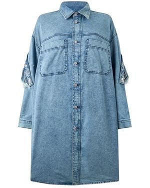 DIESEL Oversized Denim Jurk - Blauw