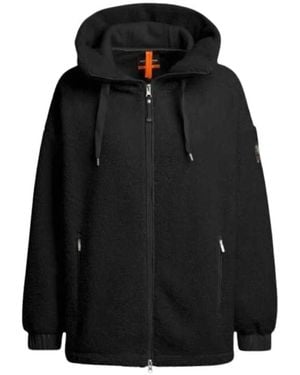 Parajumpers Noelle Langer Fleece Hoodie - Schwarz