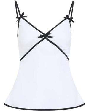 Moschino Sleeveless Tops - Blanco