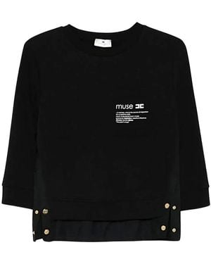 Elisabetta Franchi Sweatshirts - Black