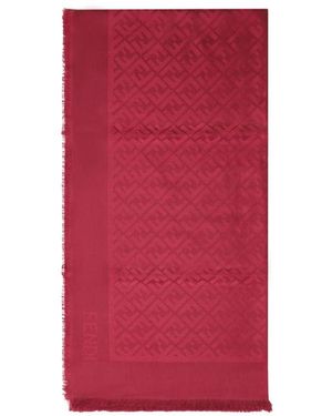 Fendi Silky Scarves - Rojo