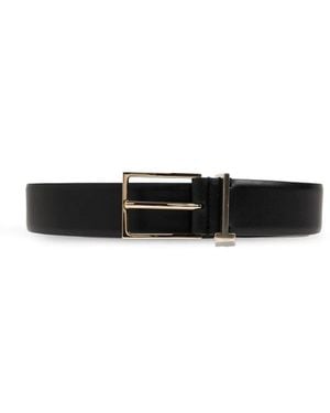 Tom Ford Leder T-Schleifen Gürtel - Schwarz