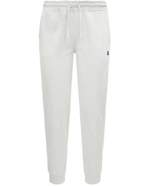 K-Way Broeken ,Wit ,Witte Fleece Vrijetijdsbroek - Grijs