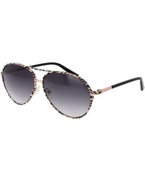 Guess Accessoires ,Zwart ,Zwarte Aviator Zonnebril Met Uv-Bescherming - Blauw
