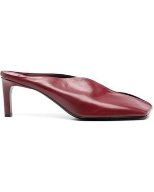 Jil Sander Heeled Mules - Rood