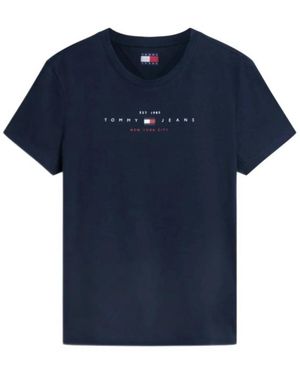 Tommy Hilfiger Tops ,Blauw ,T-Shirts