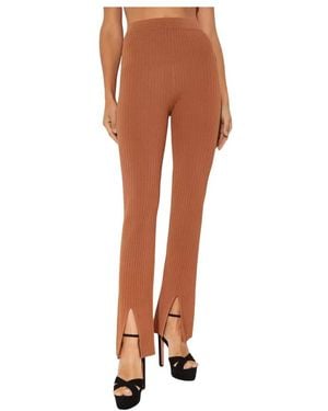 Nanushka Broeken ,Bruin Geribbelde Anna Broek