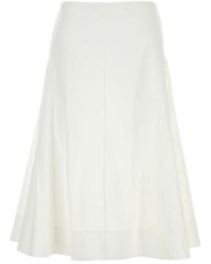 KHAITE Midi Skirts - White