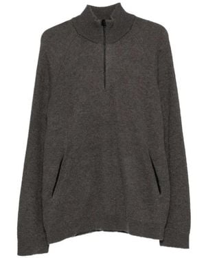 Hiking Patrol Truien & Vesten ,Bruin ,Wol Essence Mohair Mixed Knit Top - Grijs