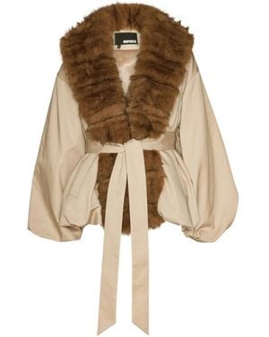 ROTATE BIRGER CHRISTENSEN Faux Fur & Shearling Jackets - Marrón