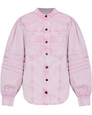 Isabel Marant Mileda Denim Shirt - Paars