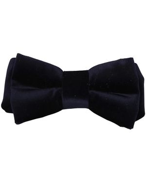 Paul Smith Velvet Bow Tie - Blau