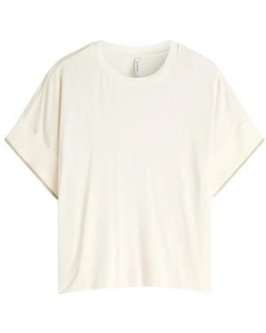 Summum Oberteil Mit Lurex-Besatz - Weiß