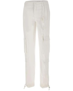 Dondup Straight Trousers - Bianco
