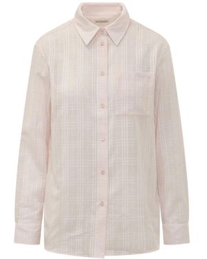 Burberry Overhemden ,Roze ,Long Sleeve Shirt - Wit