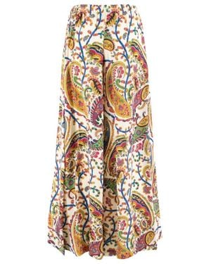 Etro Wide Pants - Metallic
