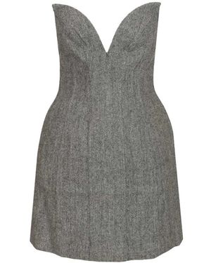 Self-Portrait Short Dresses - Gris