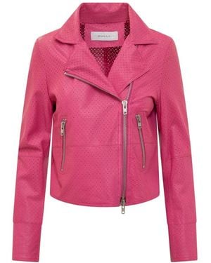 Bully Geponste Jas Met Noppen - Roze