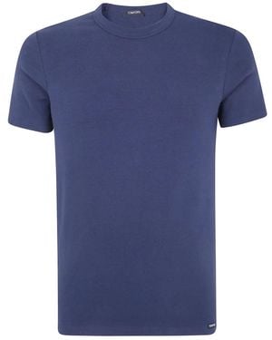 Tom Ford Tops ,Blauw ,T-Shirts