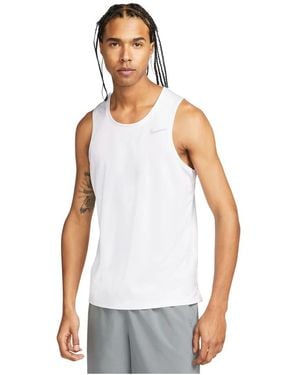 Nike Miler Dri-Fit Running Tank - Wit