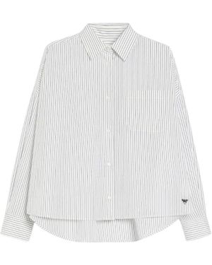 Weekend by Maxmara Blaue aureo blusen - Weiß