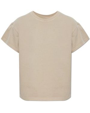Rag & Bone Tops ,Katoen T-Shirt Met Ronde Hals - Naturel