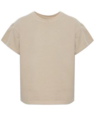 Rag & Bone Tops ,Katoen T-Shirt Met Ronde Hals - Naturel