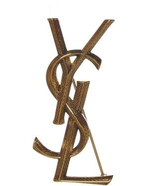 Saint Laurent Brooches - Metallic