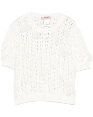Twinset Round-Neck Knitwear - White