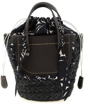 CUBA LAB Habanera Seidenhandtasche - Schwarz